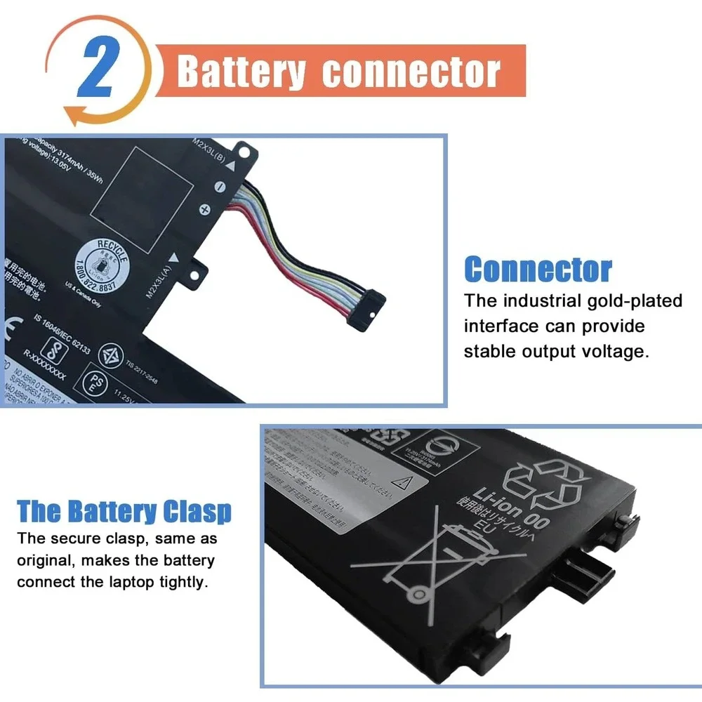 ASODI Battery L18M3PF6 Compatible‎ with Lenovo Ideapad S340/C340/Flex Series